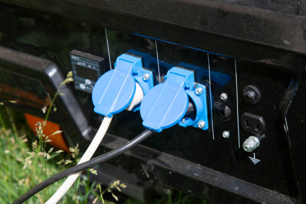 Electrician assessing a property for a generator hook-up installation in Bonita Springs, FL