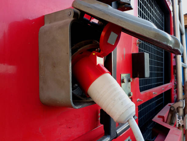 Electrician installing a generator transfer switch and hookup in Marco Island, FL