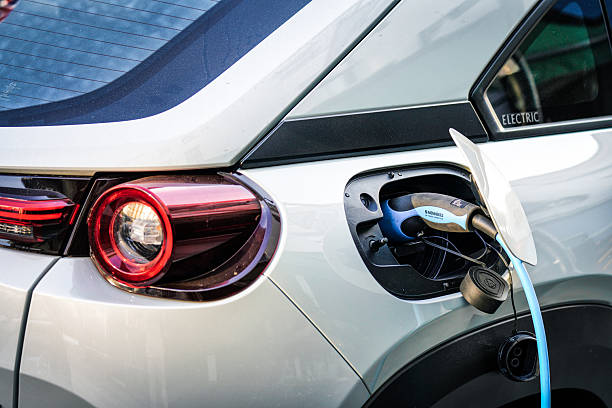 Electric vehicle charging securely at a residential property